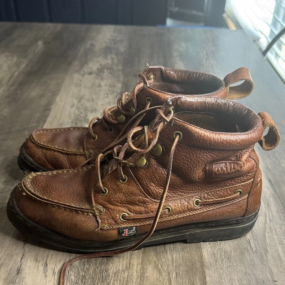 Justin Boots Men's Brown Leather Boots